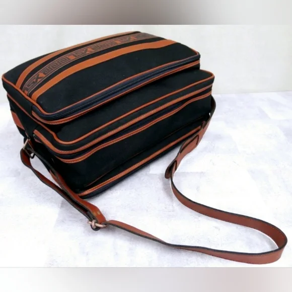 Yves Saint Laurent Black & Brown Travel Duffle Bag - Picture 3 of 11